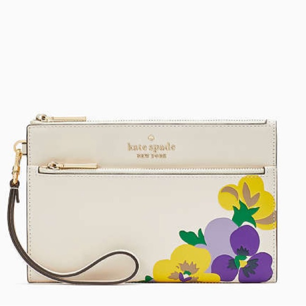 Kate Spade Cream Floral Wristlet